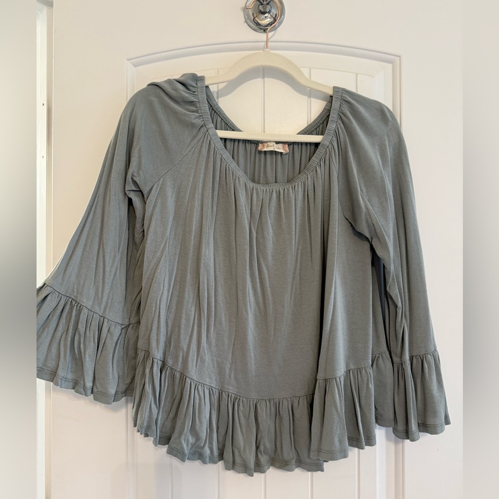 Altar’d State Ruffled Peplum Top - Picture 2 of 5